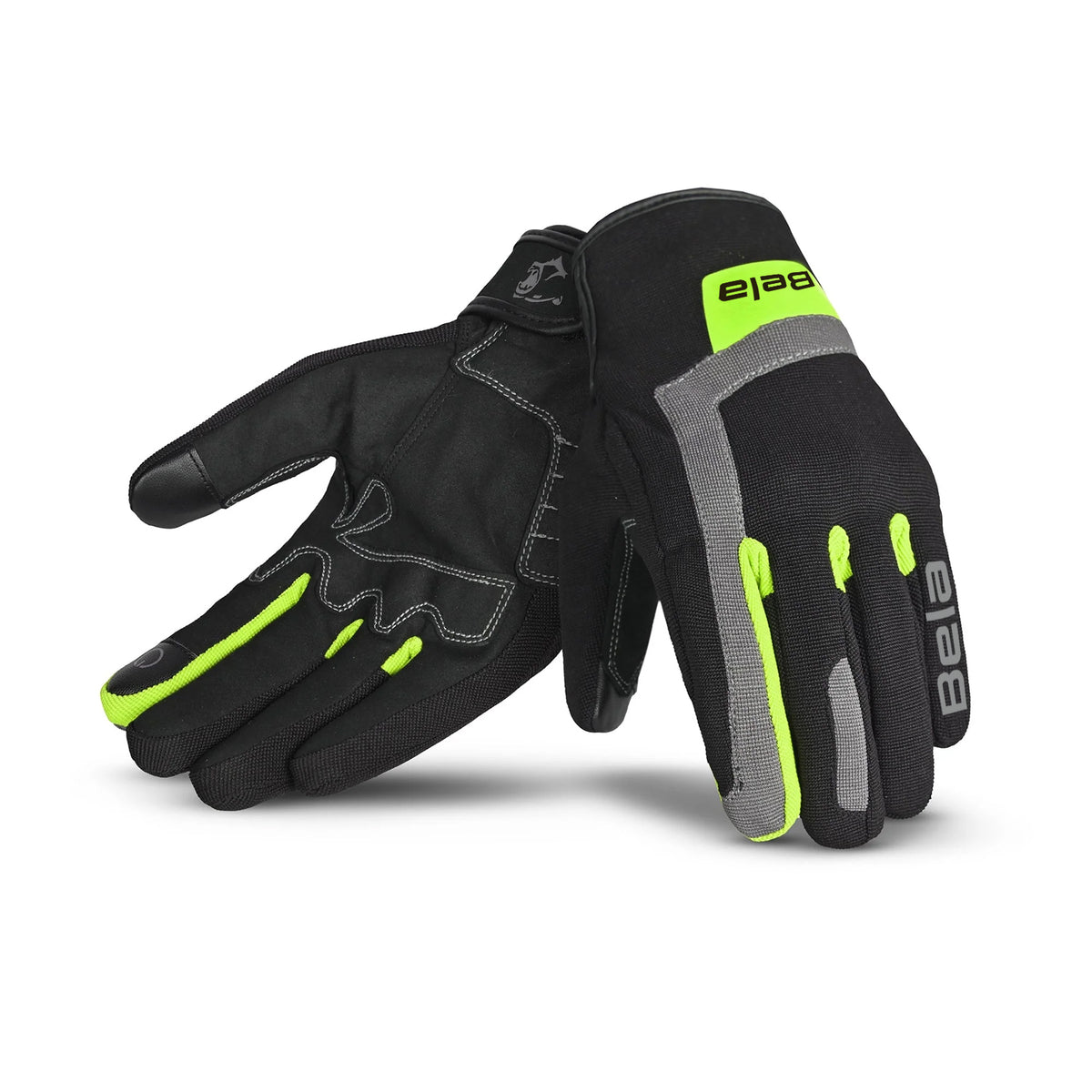 BELA - GUANTE TEXTIL GALAXY WINTER WP NEGRO/AMARILLO FLUOR