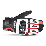 BELA - Guante Piel Air Flow Lady Negro/Rojo