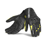 BELA - Blast Man Lederhandschuh Schwarz/Fluorgelb
