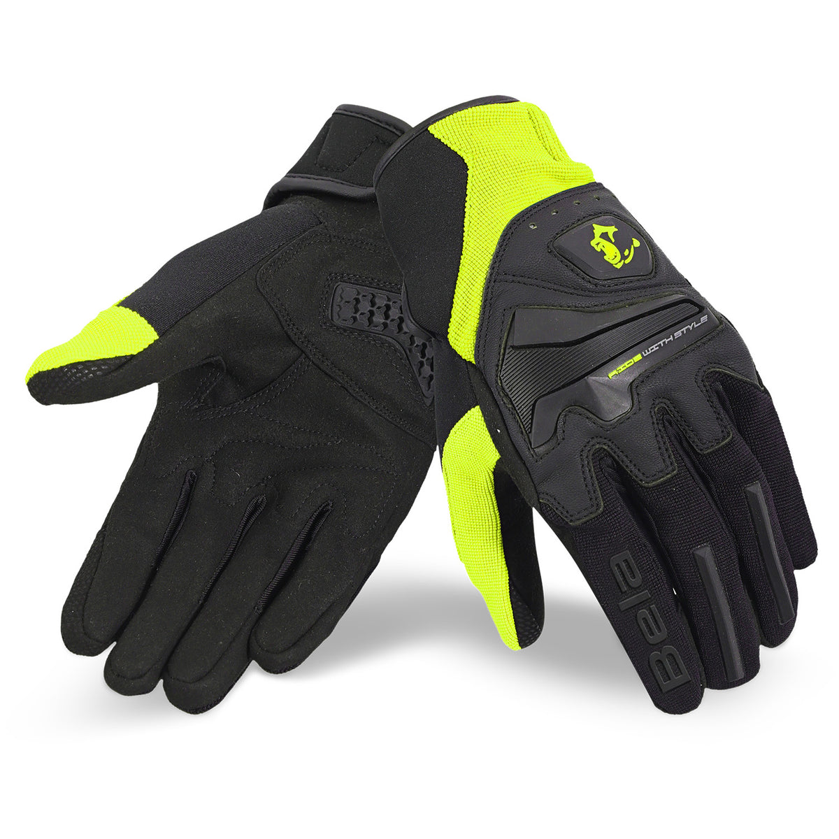 BELA STAR GUANTES DE MOTO TEXTIL AMARILLO NEGRO