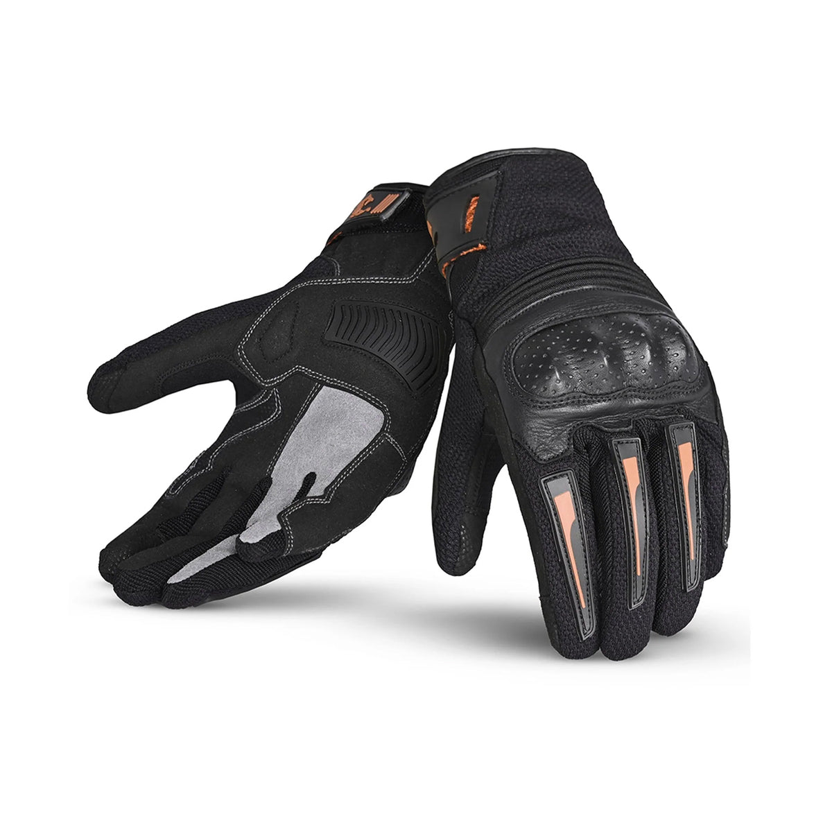 BELA - Guante Textil Drift Negro/Naranja