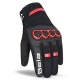 BELA - Guante Textil Tracker Winter WP lady Negro/Rojo