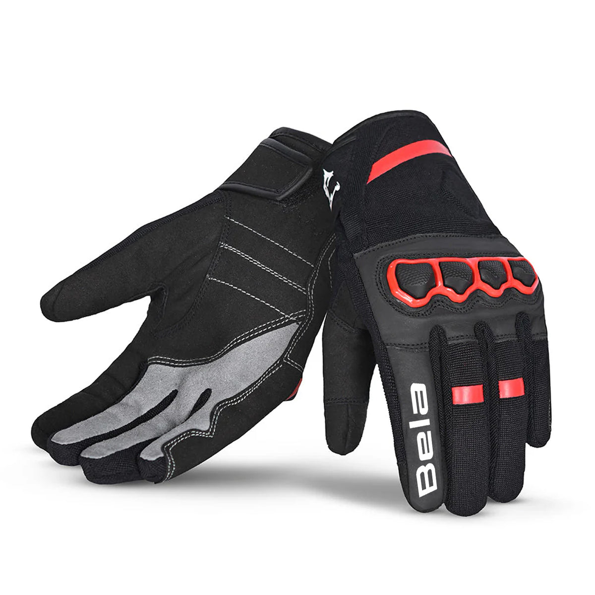 BELA - Guante Textil Tracker Winter WP lady Negro/Rojo
