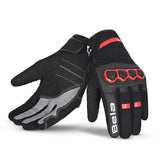 BELA - Guante Textil Tracker Winter WP lady Negro/Rojo
