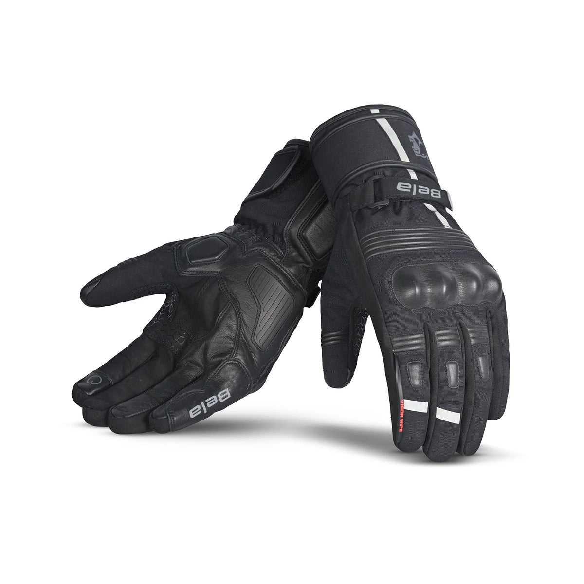 BELA - Guante Piel Ice Winter WP Lady Negro/Gris