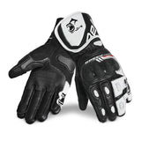 BELA LEMOX GUANTES DE MOTO CARRERAS HOMBRE NEGRO BLANCO