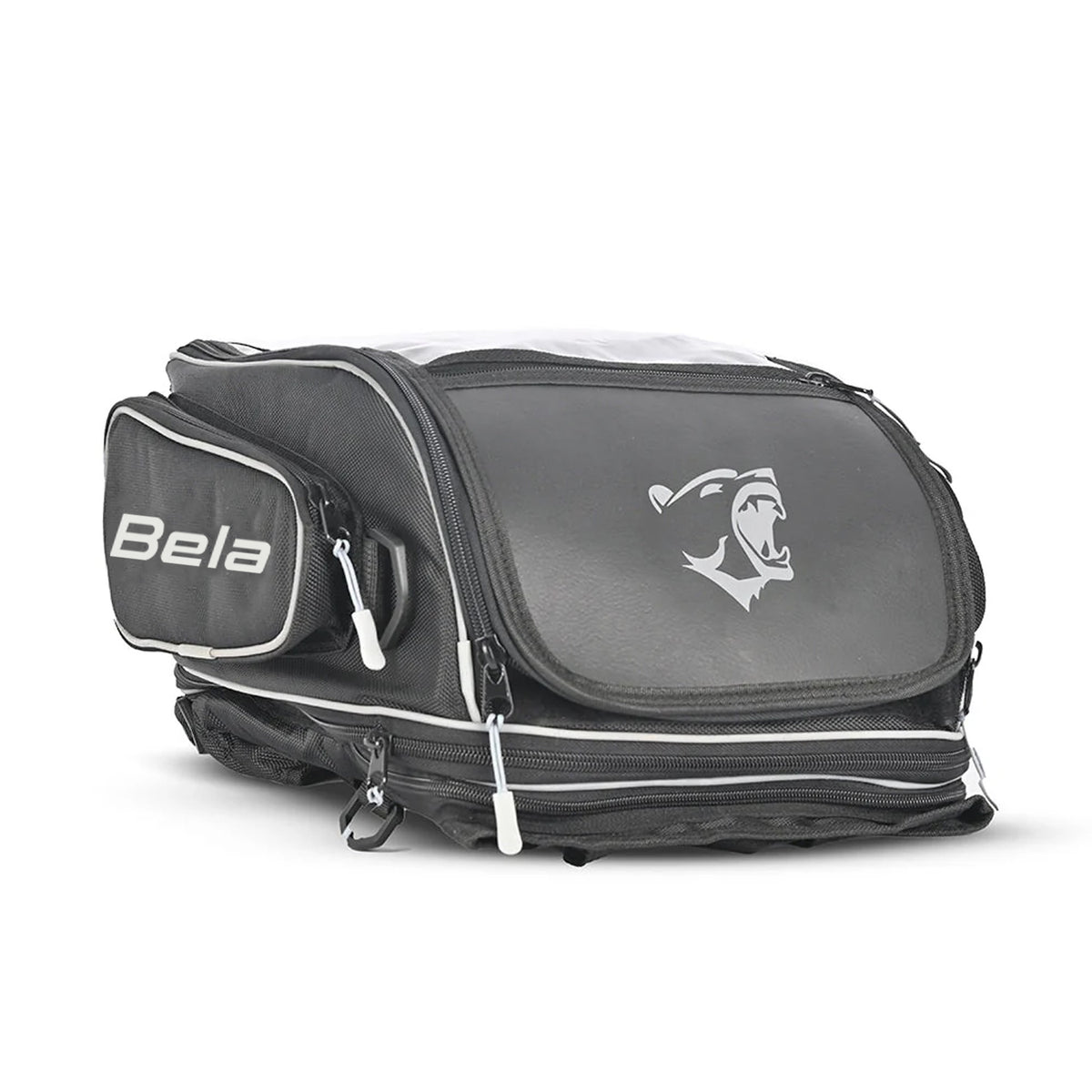BELA - MEHRFACHER RUCKSACK LEDER/TEXTIL SCHWARZ