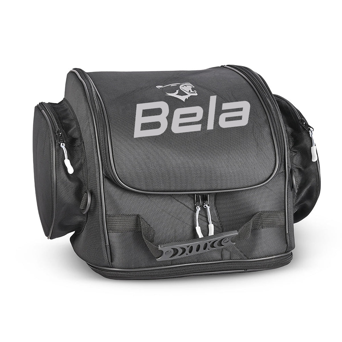 BELA – Sicherheits-Rucksack aus Leder/Textil, Schwarz