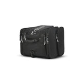 BELA - Secure Black Leather/Textile Backpack