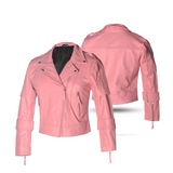 GIACCA IN PELLE MODA ROSA BELA-ROSE LADY