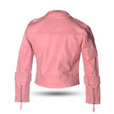 GIACCA IN PELLE MODA ROSA BELA-ROSE LADY