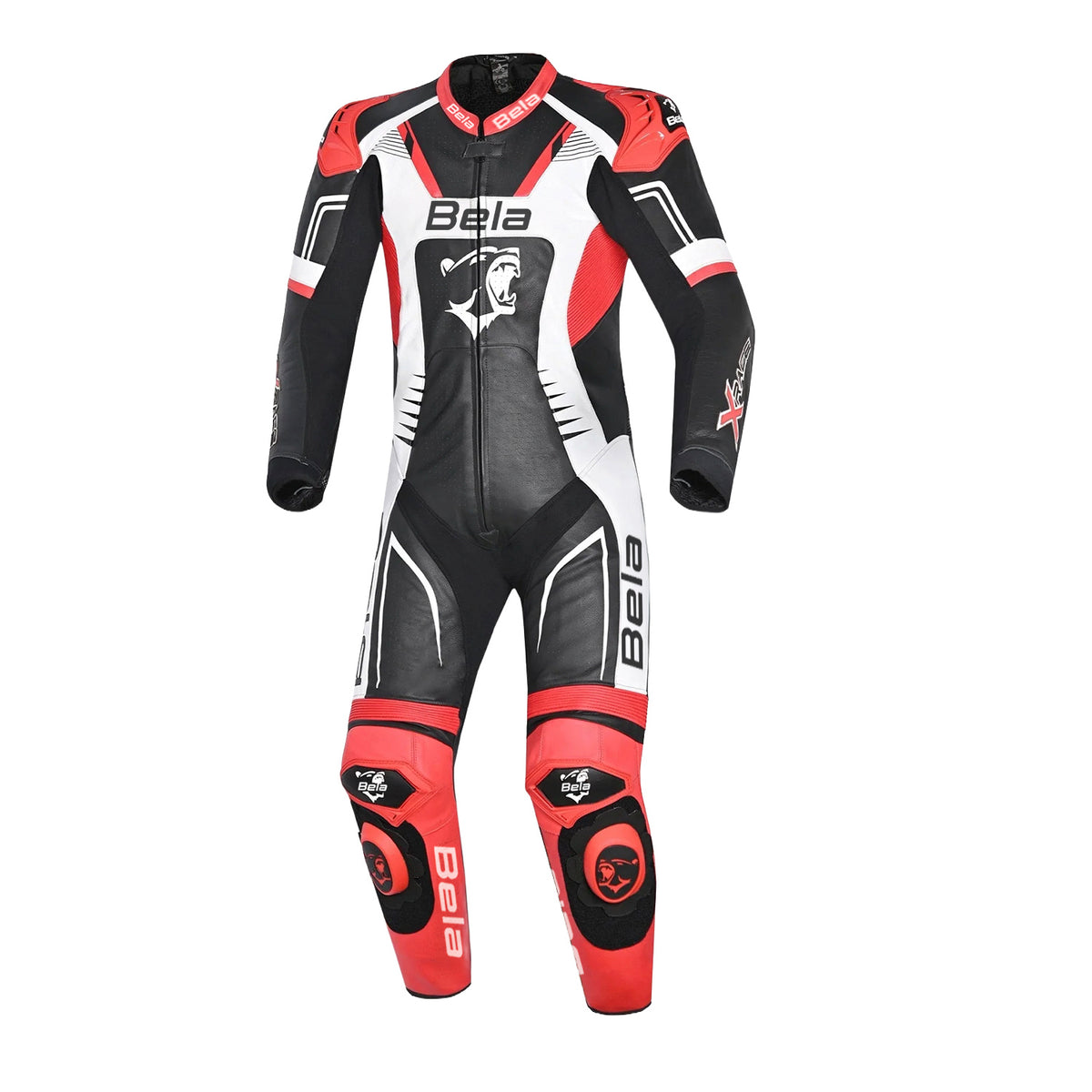 BELA X Race 1Pc Mono De Moto Negro Blanco Rojo