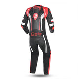 BELA X Race 1Pc Mono De Moto Negro Blanco Rojo