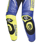BELA X Race 1Pc Mono De Moto Azul Amarillo Fluor