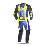 BELA X Race 1Pc Mono De Moto Azul Amarillo Fluor