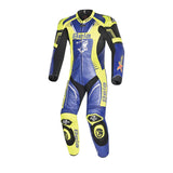 BELA X Race 1Pc Mono De Moto Azul Amarillo Fluor
