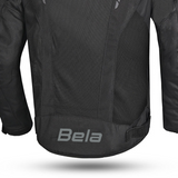 BELA ARTREX Herren-Motorradjacke, Textil, Schwarz-Gelb-Fluo