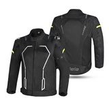 BELA ARTREX Herren-Motorradjacke, Textil, Schwarz-Gelb-Fluo