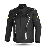 BELA ARTREX Herren-Motorradjacke, Textil, Schwarz-Gelb-Fluo