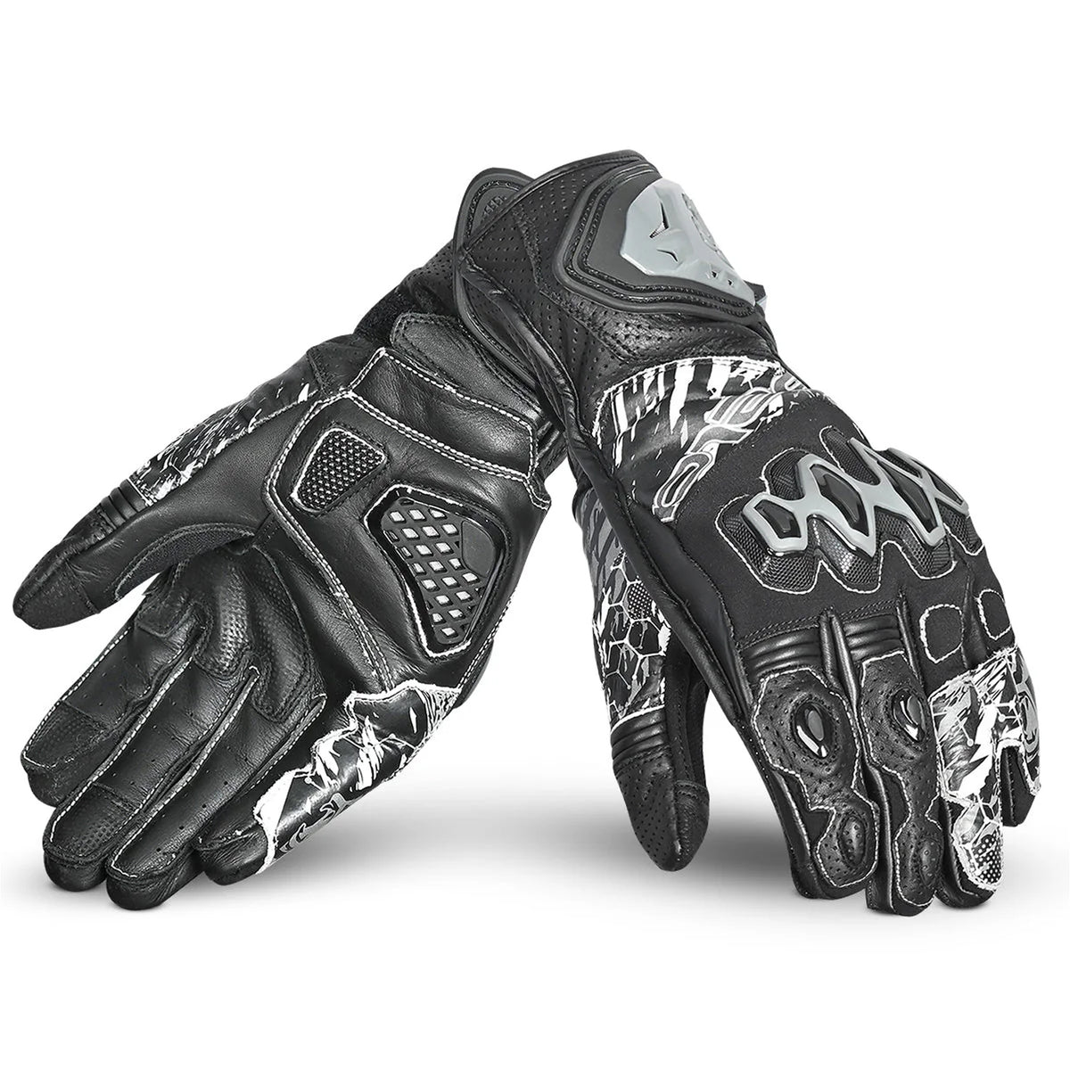 BELA Armour Pro Guantes De Moto Negro