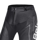 BELA BEAST Herren-Lederhose Schwarz Anthra Weiß