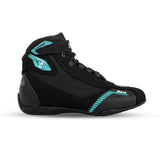 BELA - Kiva Leather Boots for Women, Black/Turquoise