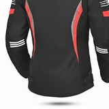 BELA BRADLEY WOMEN'S BLACK AND RED TEXTILE JACKET
