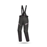 Calça de senhora Bela Calm Digger em tecido, tamanho 30L, preta e rosa.