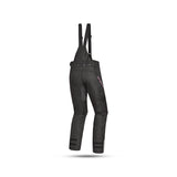 Calça de senhora Bela Calm Digger em tecido, tamanho 30L, preta e rosa.