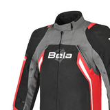 BELA CORDANIEL HOMBRE MOTO CHAQUETA NEGRO ANTRACITA ROJO