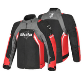 BELA CORDANIEL HOMBRE MOTO CHAQUETA NEGRO ANTRACITA ROJO