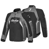 BELA CORDANIEL HOMBRE MOTO CHAQUETA NEGRO GRIS OSCURO