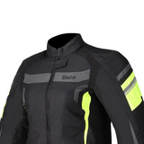 BELA - Veste textile Rebel RiderLady Noir/Jaune fluo