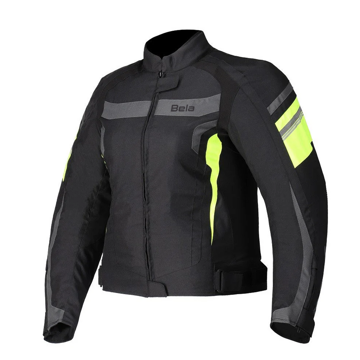 BELA - Veste textile Rebel RiderLady Noir/Jaune fluo