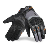 BELA DARING GUNATE DE MOTO HOMBRE GRIS NEGRO NARANJA