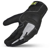 Gants de moto en textile BELA Drift Lady, noirs et jaune fluo
