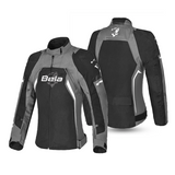 GIACCA MOTO DA DONNA BELA ELANUR NERA GRIGIA