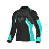 BELA ELANUR DAMEN MOTORRADJACKE SCHWARZ TÜRKIS