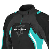 BELA ELANUR DAMEN MOTORRADJACKE SCHWARZ TÜRKIS
