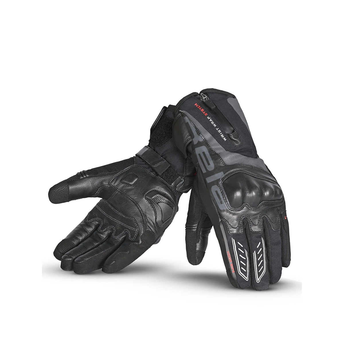 Gants d'hiver BELA Leather Grip WP noirs