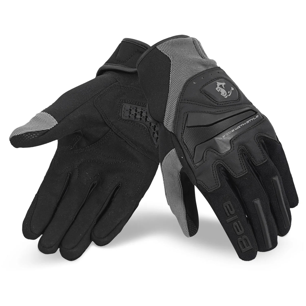 BELA STAR GUANTES DE MOTO TEXTIL ANTRACITA NEGRO