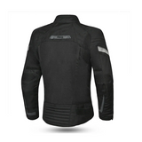 BELA HIGHLAND MUJER MOTO CHAQUETA TEXTILE NEGRO GRIS
