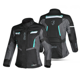 BELA HURRICANE 3 IN 1 MUJER MOTO CHAQUETA NEGRO TURQUESA