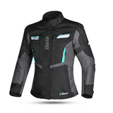 BELA HURRICANE 3 IN 1 MUJER MOTO CHAQUETA NEGRO TURQUESA