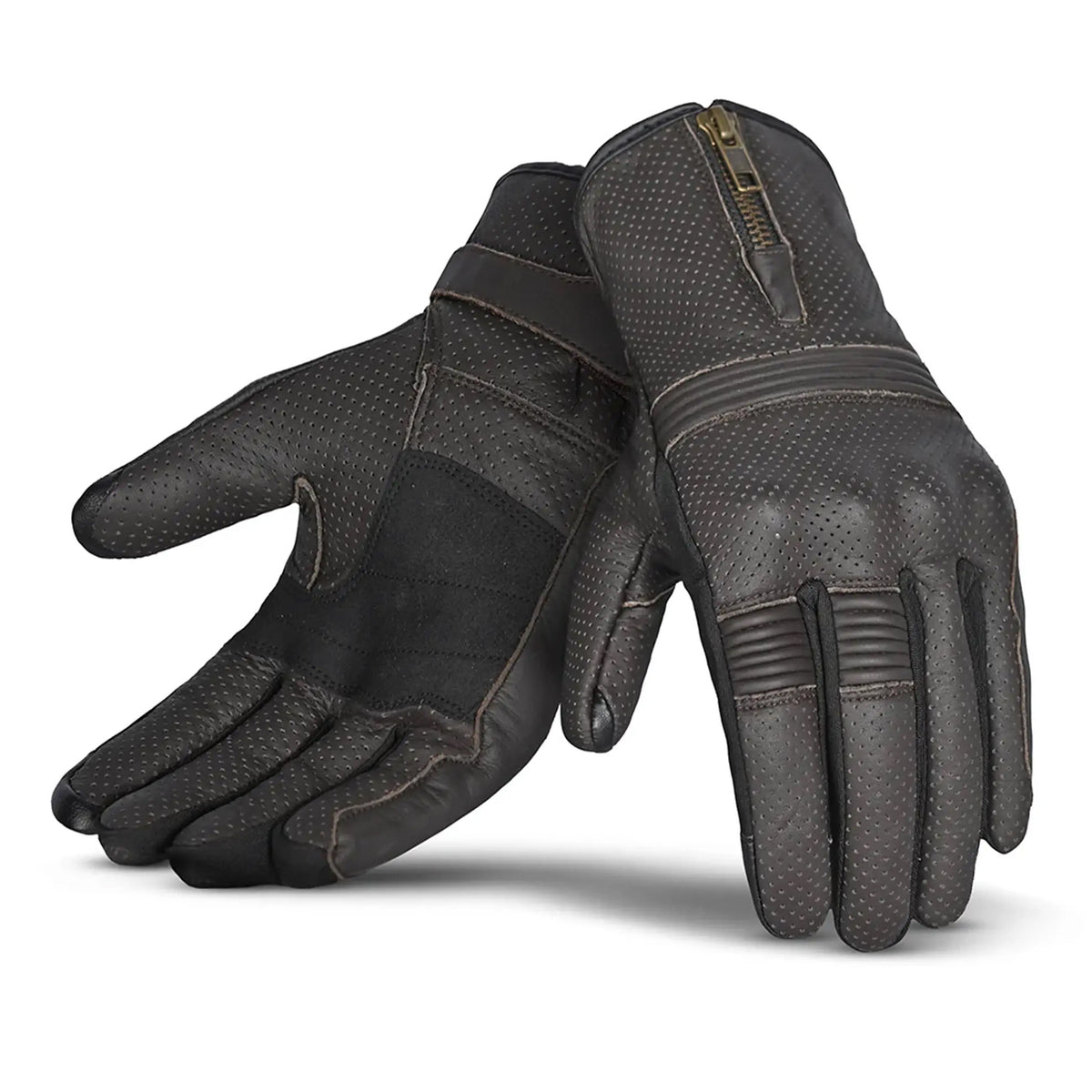 BELA IMPACT GUANTES DE MOTO PIEL MARRON