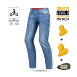 JEANS BLU DA UOMO BELA KEVIN (MXD-403) OMOLOGATI CE 