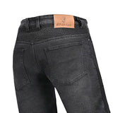 Calça de ganga para homem Bela Kevlar Trophy, tamanho 34L, preta.