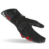 BELA - Gants Lemox en cuir noir/rouge