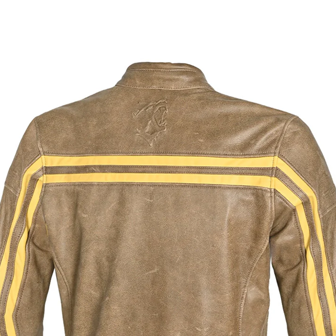 BELA NIGHT HAWK HOMBRE MOTO VINTAGE PIEL CHAQUETA MARRON BEIGE ...