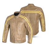 BELA NIGHT HAWK HOMBRE MOTO VINTAGE PIEL CHAQUETA MARRON BEIGE